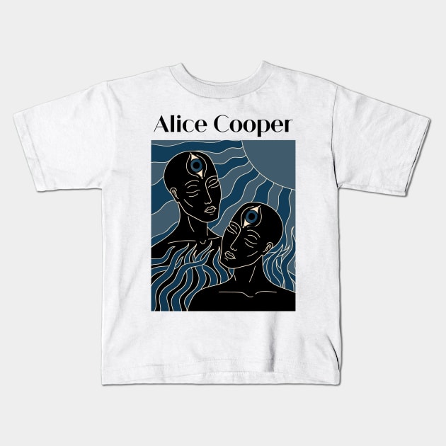 The Dark Sun Of Alice Cooper Kids T-Shirt by limatcin